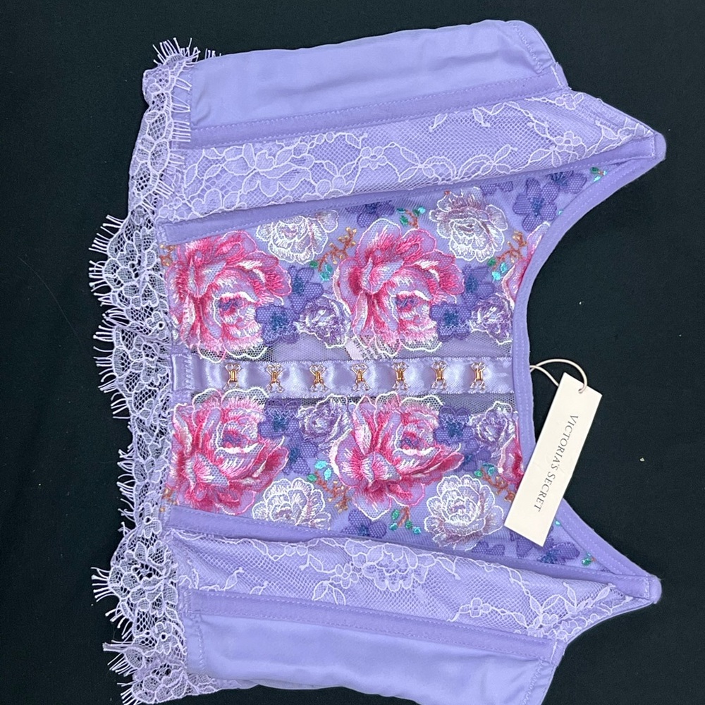 Victoria's Secret Lavender and Pink Lace Bralette